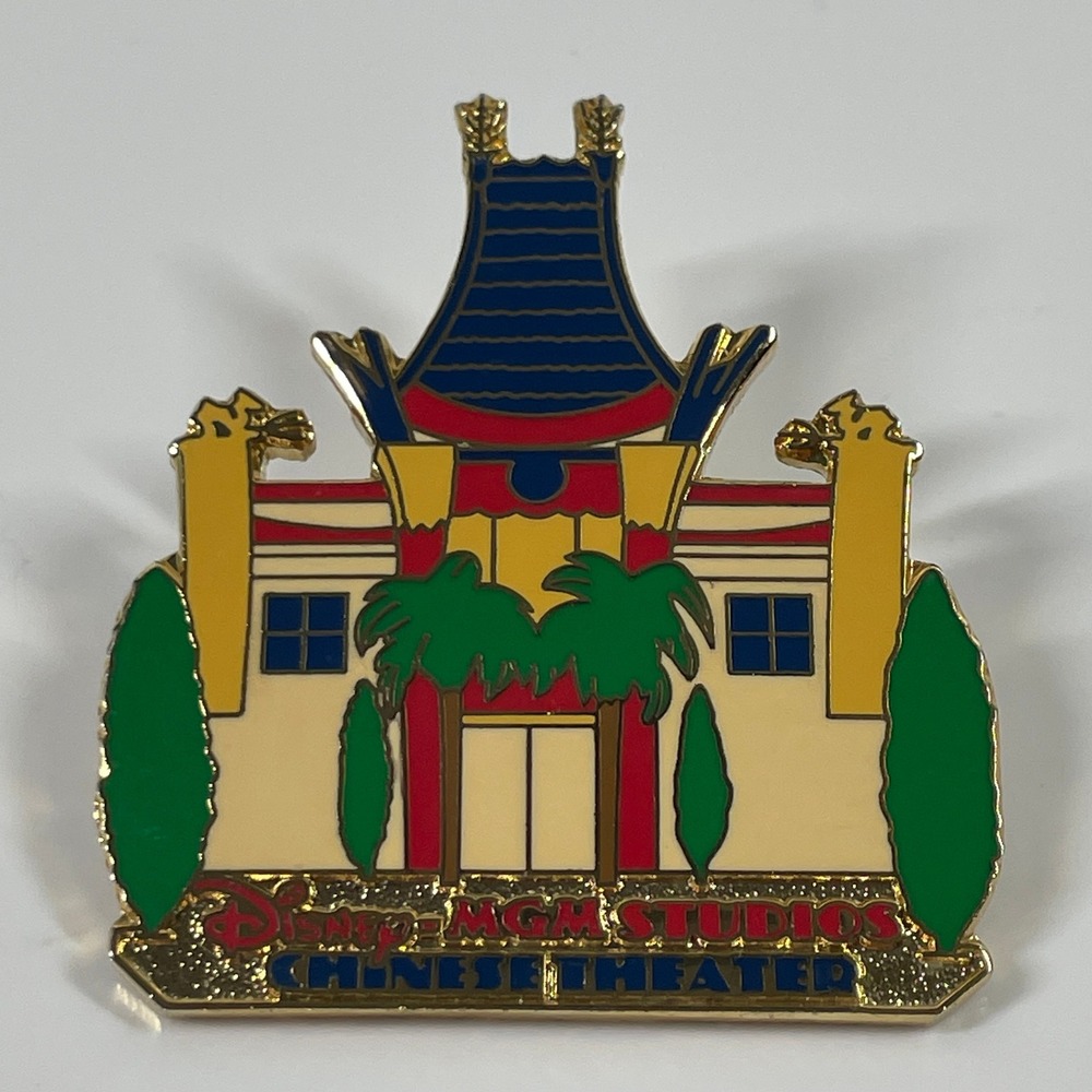 Disney Pin MGM Studios Chinese Theater Vintage 2000 Walt Disney World Gold